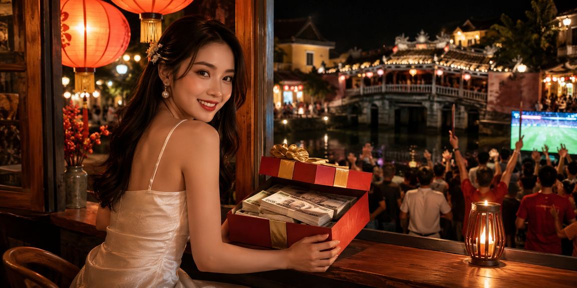 Không gian cà phê Hội An minh họa việc đối chiếu giao dịch VND
