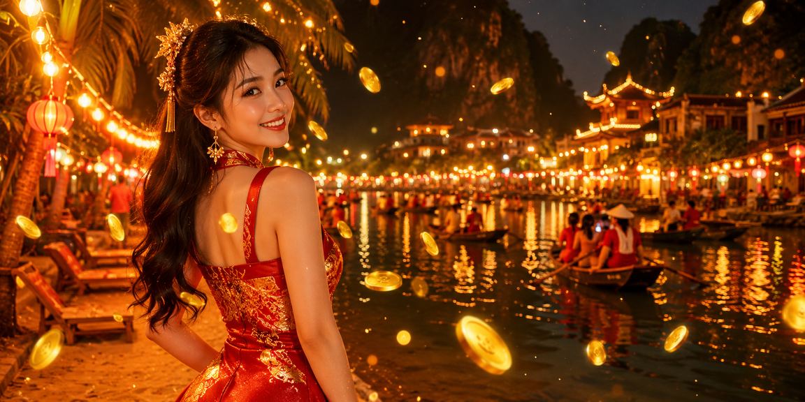 Không khí lễ hội Ninh Bình minh họa câu hỏi về thể thao và giải trí trực tuyến